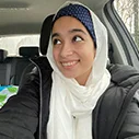 Fatima Hussain in car