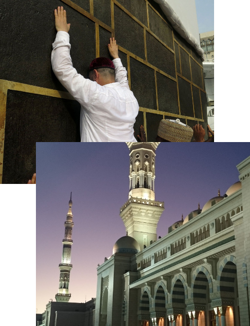 Kaabah and Al Masjid an Nabawi